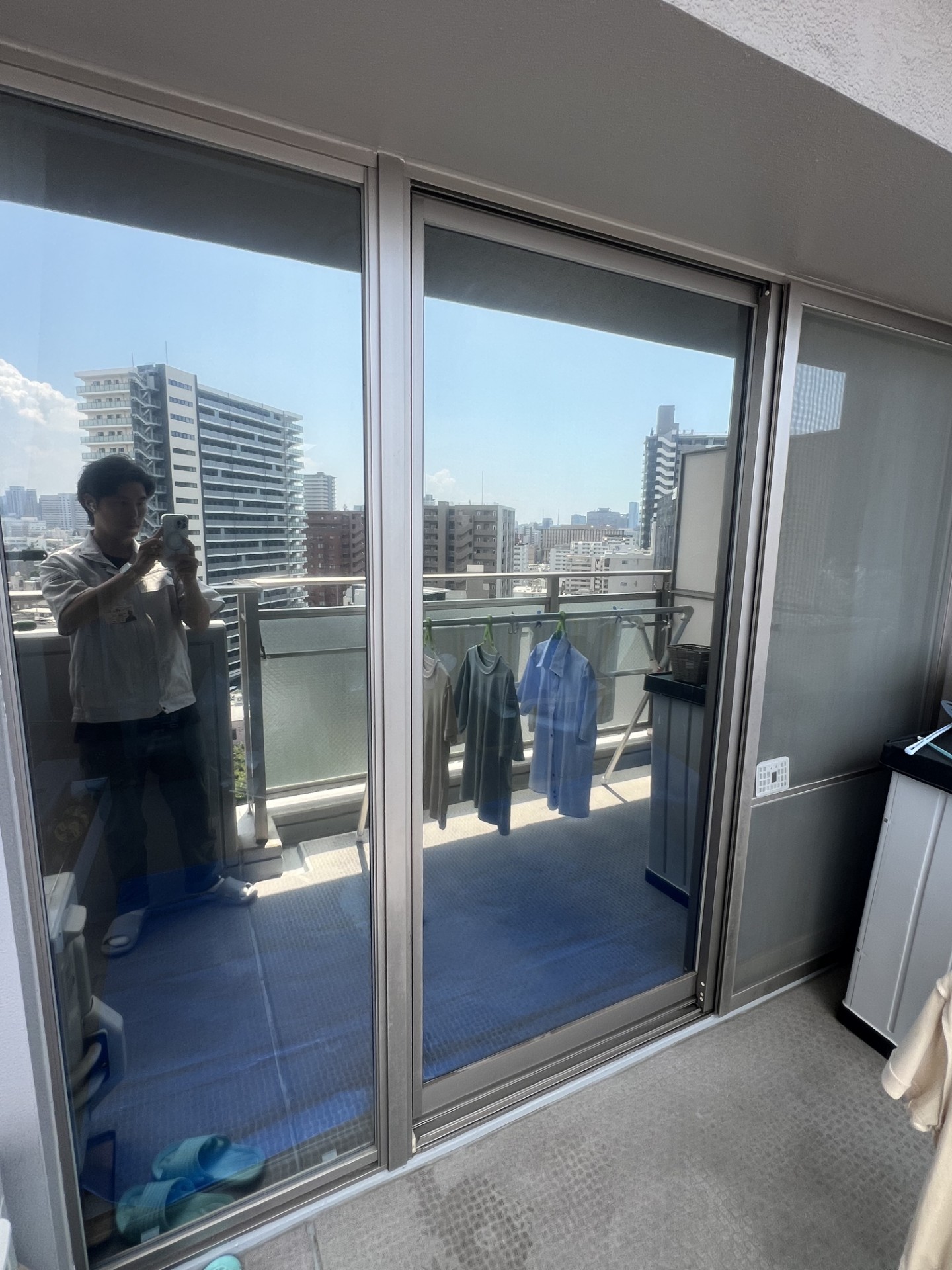 マンション　目隠しフィルム